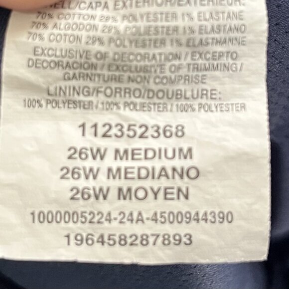 Lee Women’s Denim Skirt 26W Medium Stretch Blue Jean 5-Pocket Classic Casual - Picture 2 of 6